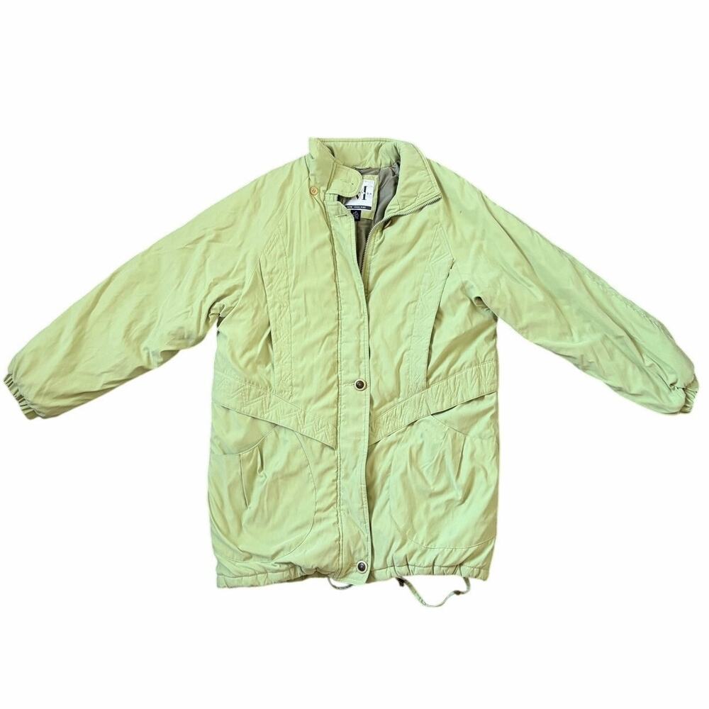 Mackintosh New England Women's Green Elastic Bottom Full Zip Winter Coat Size M